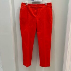 BODEN Richmond Stretch Skinny Cropped Pants Orange size 10P NEW